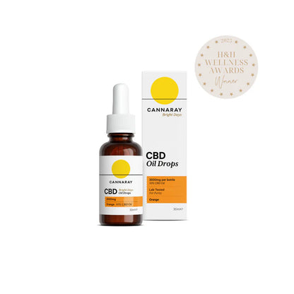 Cannaray Bright Days Oil Drops 500mg 10ml - Juicy Orange