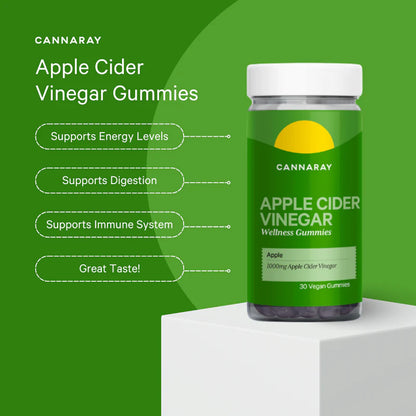 Cannaray Apple Cider Vinegar Gummy (30 count) - Apple Cider Vinegar