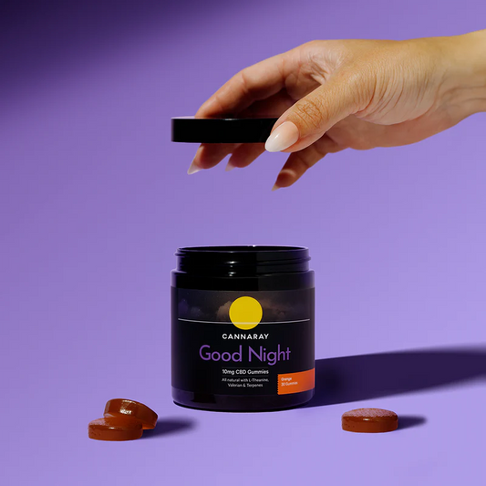 Cannaray Good Night 10mg CBD Gummy (30 count) - Orange