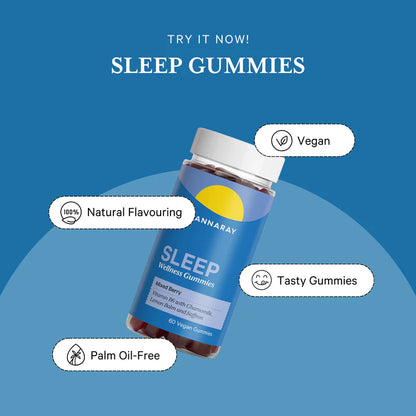 Cannaray Sleep Gummy (60 count) - Mixed Berry